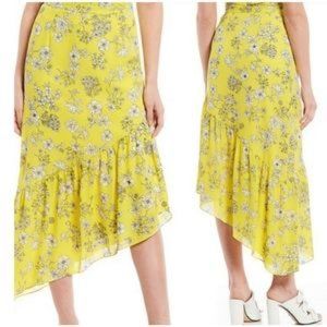 gianni bini marina asymmetrical ruffle skirt